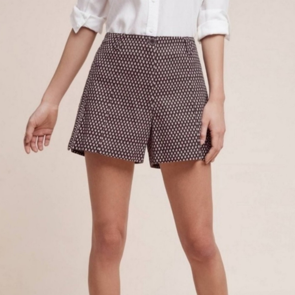 Anthropologie Cartonnier Sandra Printed High-Rise Shorts